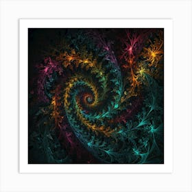 Ethereal Fractal Essence Art Print