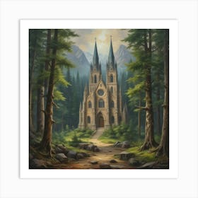 Church In The Woods 12 Art Print