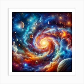 Galaxy In Space 11 Art Print