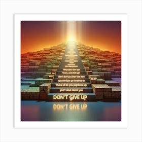 Don'T Give Up 1 Art Print