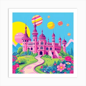 Pink Castle 2 Art Print