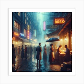 City At Night 4 Art Print