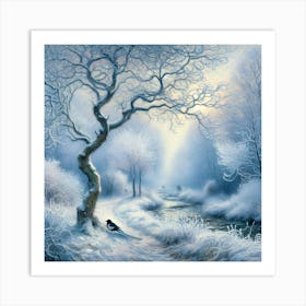 Winter In The Forest Art Print