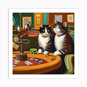 Gamble 9 Lives Art Print