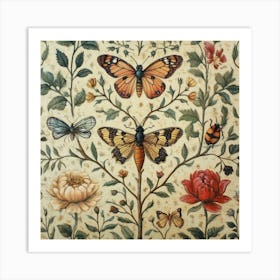 Butterfly Tree Art 3 Art Print