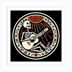 Day Of The Dead Skeleton Art Print