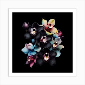 Black Orchids Art Print