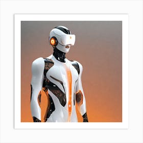 Futuristic Robot 97 Art Print