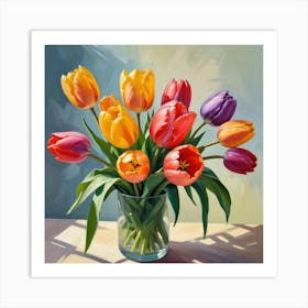 Tulips In Spring Art Print 1 Art Print