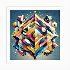 Geometric Abstract Art Art Print