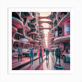 Futuristic City 2 Art Print