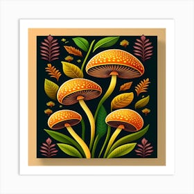 Mushroom Wall Art Art Print