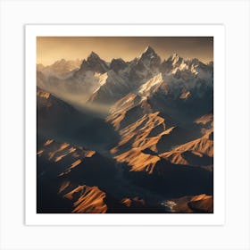 Tibetan Mountains Art Print