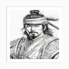 Samurai Warrior 1 Art Print