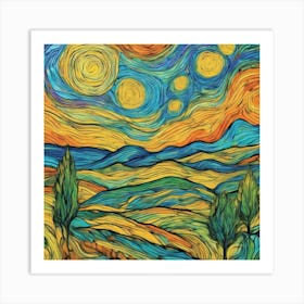 Starry Night 41 Art Print