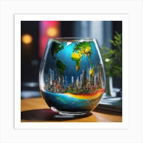 World In Glass Art Print