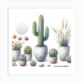 Cactus 5 Art Print