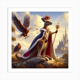 Kangaroo King 5 Art Print