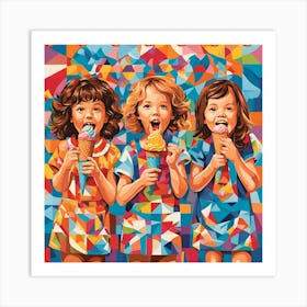 Childhood Ice Cream Art Print