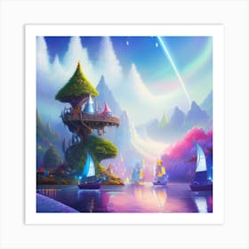 Fairytale Island Art Print