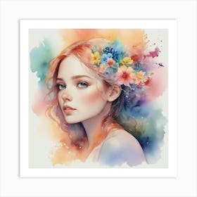 Watercolor Painting Art Print 6 Art Print