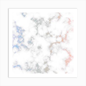 Glassy Multicolor Marble Art Print