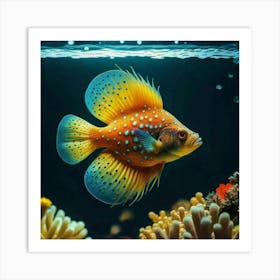 Flamingo Fish Art Print