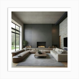 Modern Living Room 12 Art Print