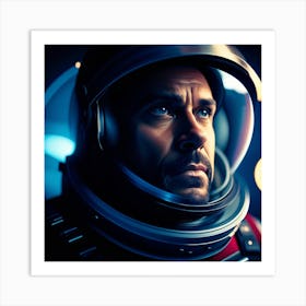 Astronaut In Space Art Print