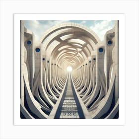 Light Tunnel Art Print