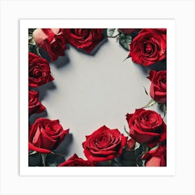 Heart Of Roses 2 Art Print