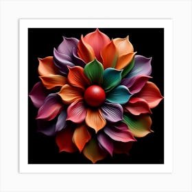 Colorful Flower 1 Art Print