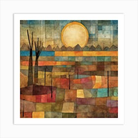 Paul Klee Inspired Artwork 7 Art Print