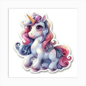 Unicorn Sticker 140 Art Print