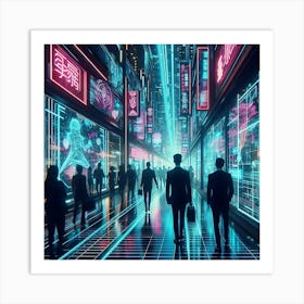 Futuristic City 18 Art Print