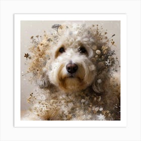 Snow Dog Art Print