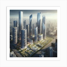 Skyscraper City 1 Art Print