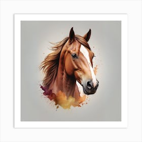 Horse Head Canvas Art Art Print