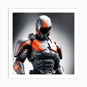 Futuristic Soldier 1 Art Print