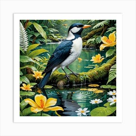 Bird In The Jungle 2 Art Print