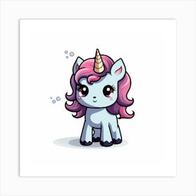 Cute Unicorn 717 Art Print