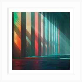 Abstract Light Rays 1 Art Print