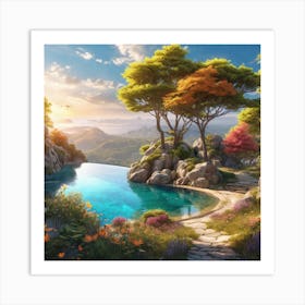 Landscape Painting 77 Art Print