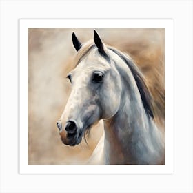 Portrait Of A Horse Art Print