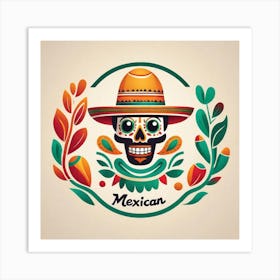 Mexican Skull 90 Art Print