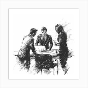 A Task Delegation Hand Drawn Sketch Illustration 1718669447 1 Art Print