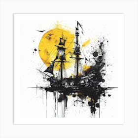 Pirate Ship 3 Art Print