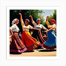Spanish gypsy woman Dancers Art Print