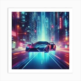 Futuristic Car 134 Affiche