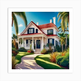 House On The Beach Art Print